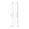Z-Lite Stylet Outdoor Wall, 4-Light, 4.75 In.W x 60 In.L x 3.75 In.H, Sand Black/White 5006-60BK-LED - alternate 2